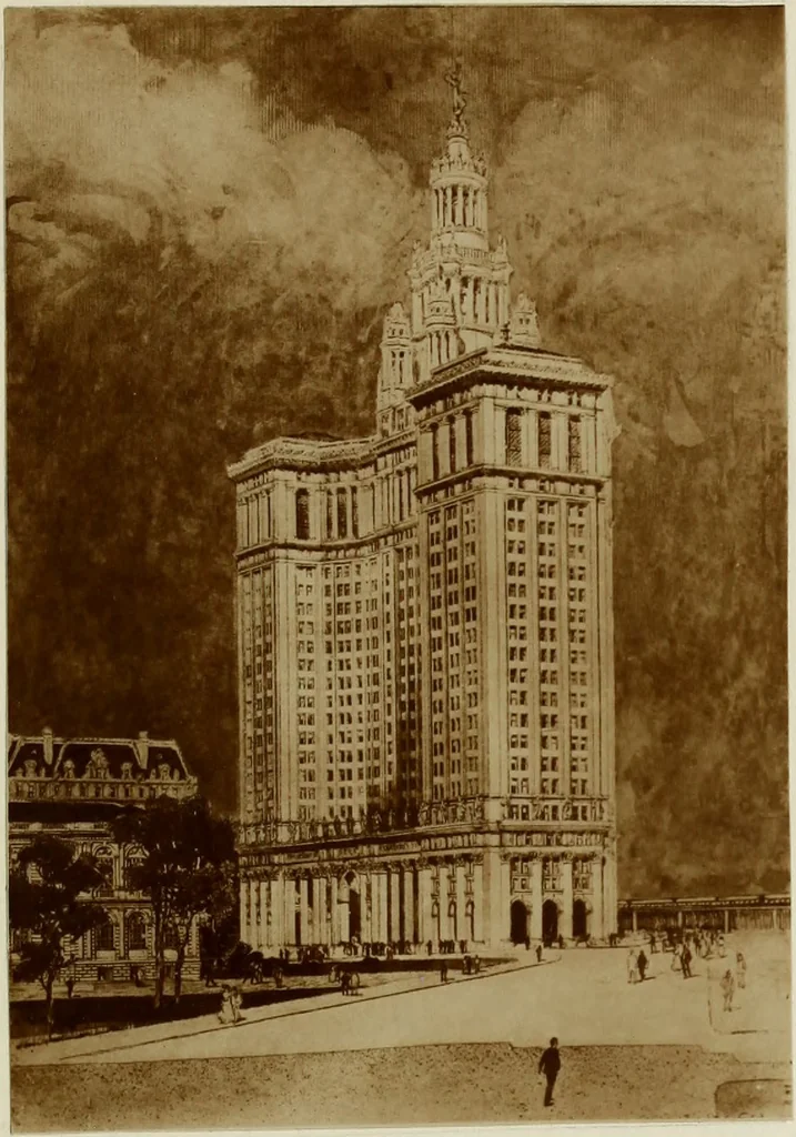 An illustration from A study of the architects of the United States, with particular reference to certain characteristic tendencies in American architecture, 1920, leaf 216