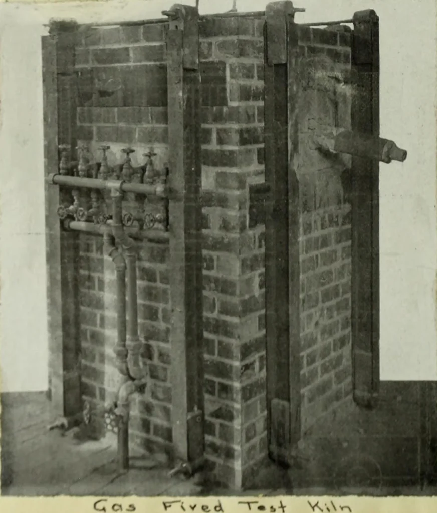 An illustration from A study of compositions and heat treatment for the development of the ox blood red glaze, 1915, leaf 31