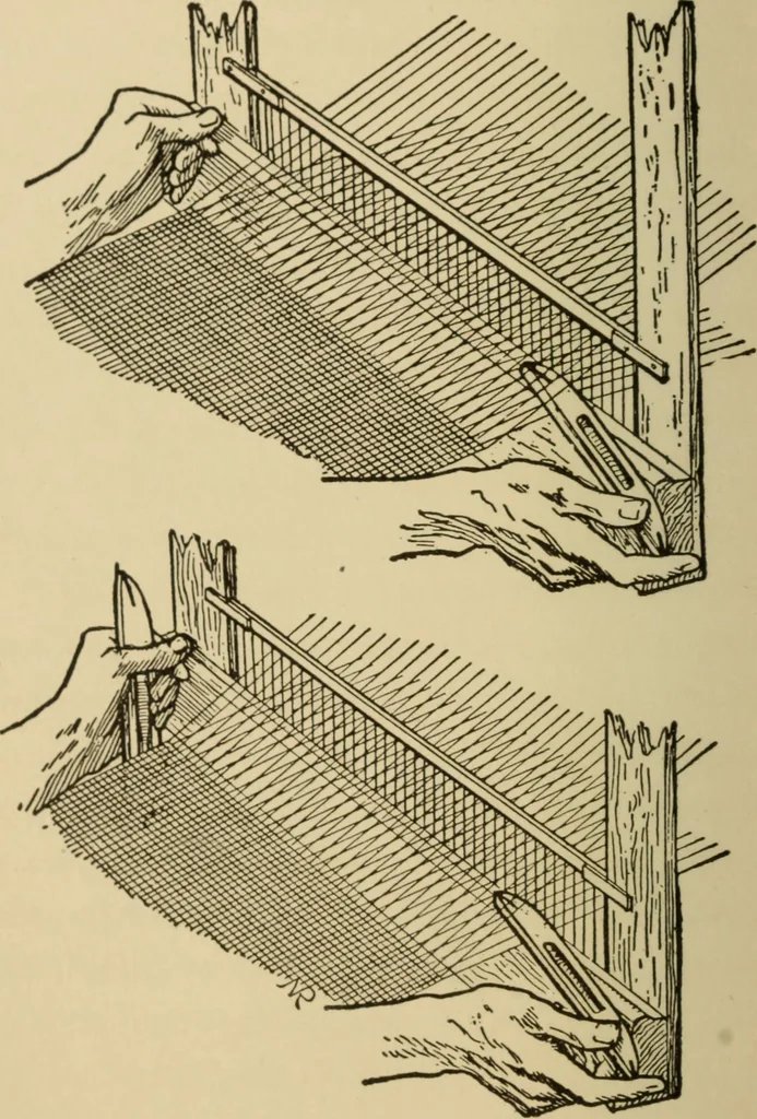 An illustration from Study of fabrics, 1918, leaf 17