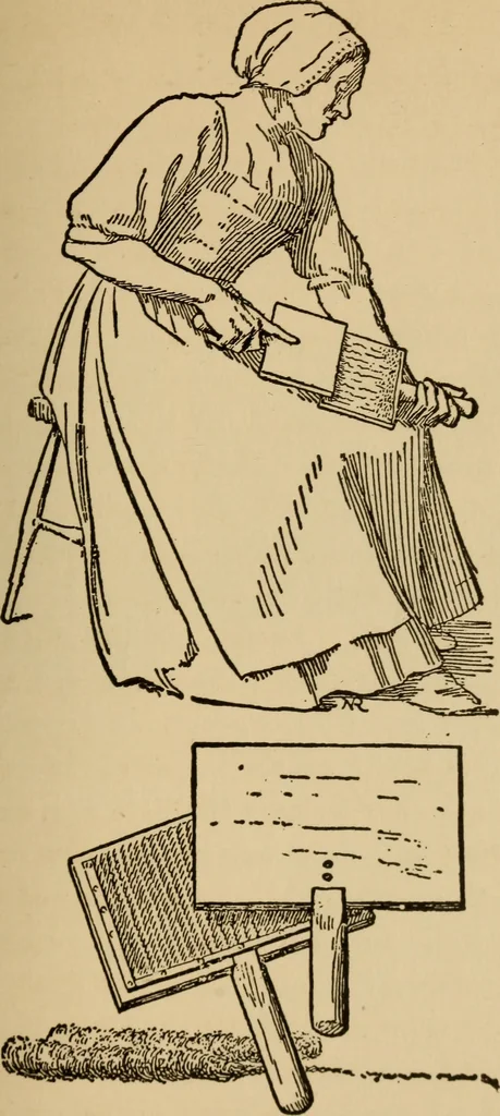 An illustration from Study of fabrics, 1918, leaf 50