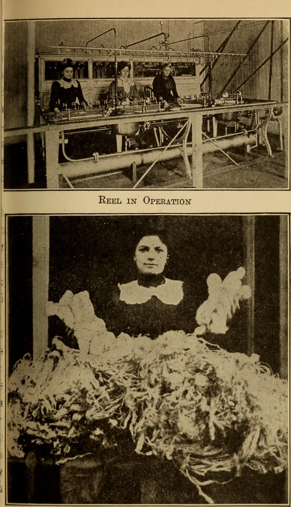 An illustration from Study of fabrics, 1918, leaf 84