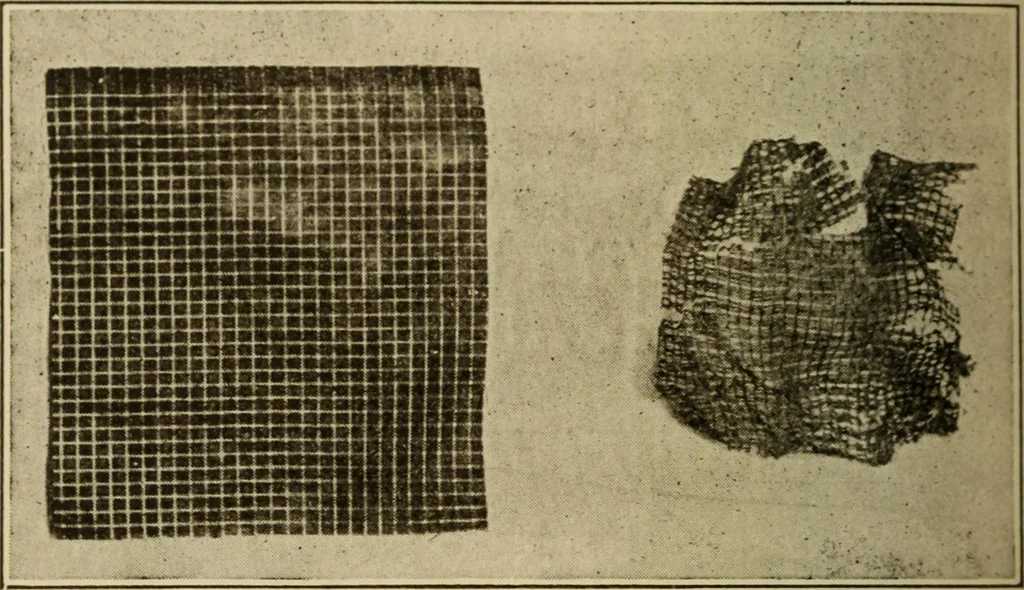 An illustration from Study of fabrics, 1918, leaf 97