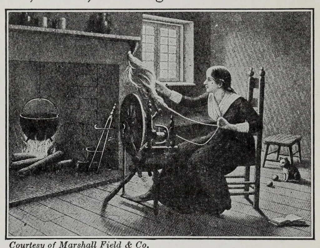 An illustration from Study of fabrics, 1918, leaf 16