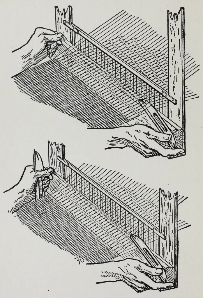 An illustration from Study of fabrics, 1918, leaf 18