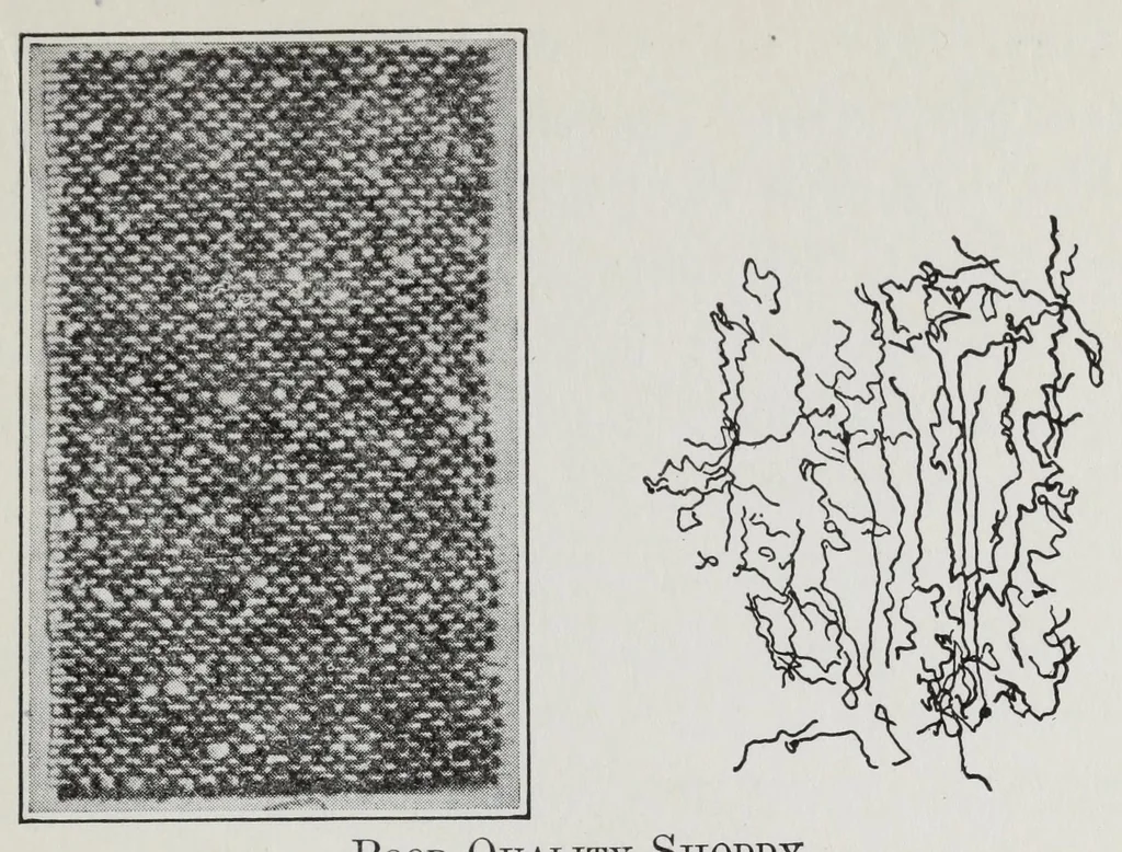 An illustration from Study of fabrics, 1918, leaf 59