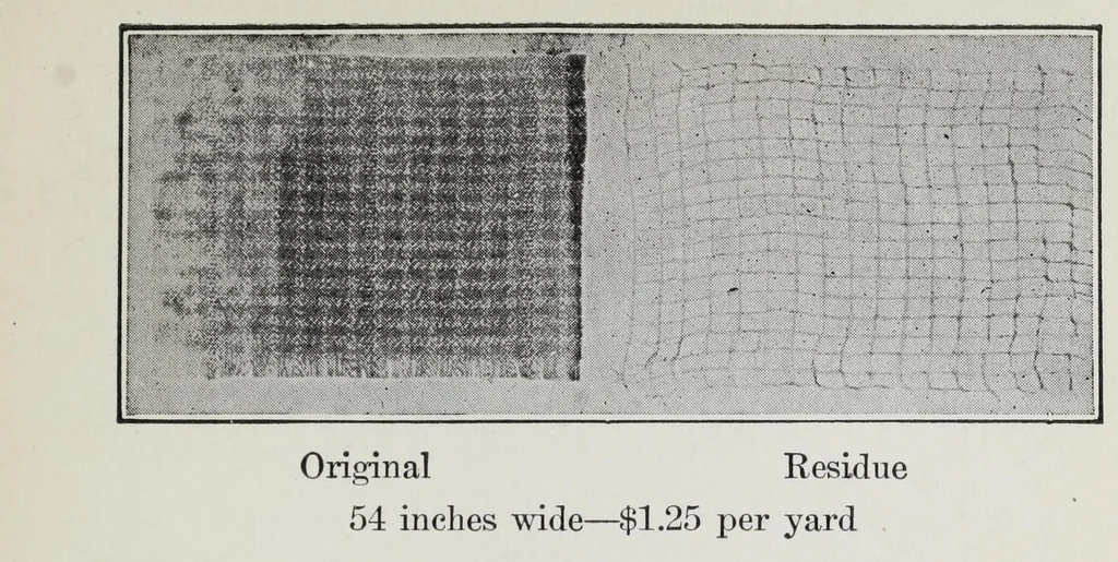 An illustration from Study of fabrics, 1918, leaf 73
