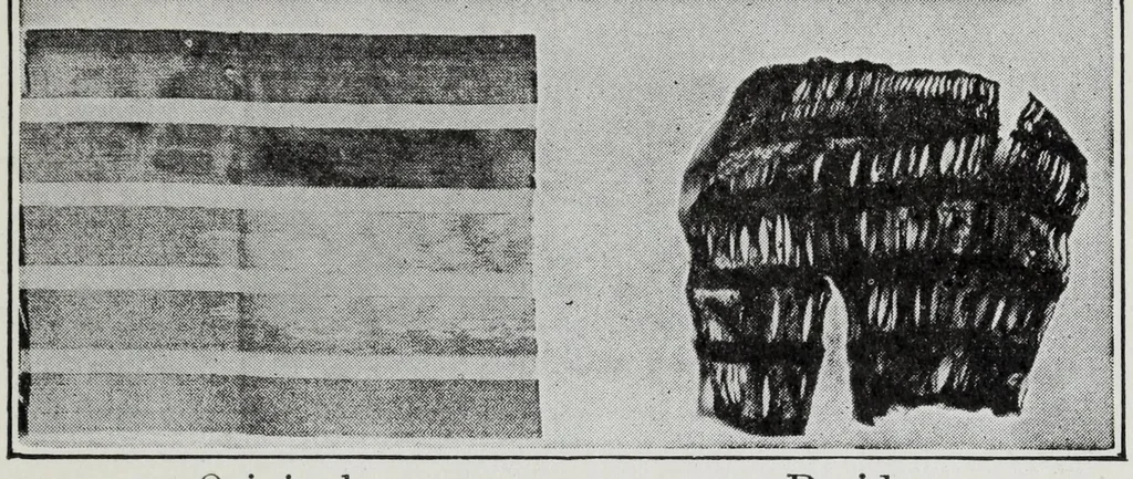 An illustration from Study of fabrics, 1918, leaf 97
