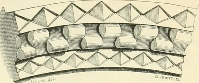 An illustration from An introduction to the study of Gothic architecture, 1900, leaf 100