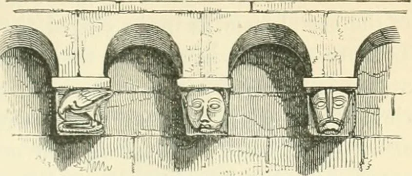 An illustration from An introduction to the study of Gothic architecture, 1900, leaf 102