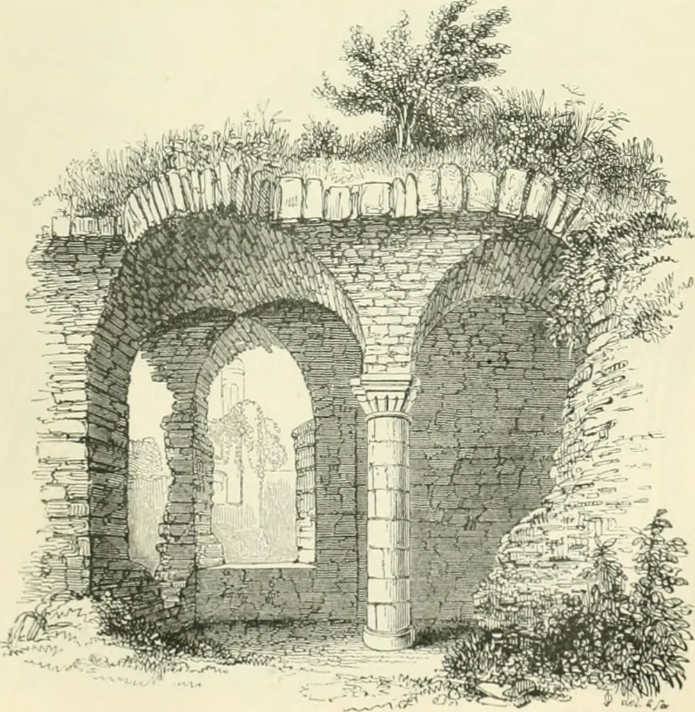 An illustration from An introduction to the study of Gothic architecture, 1900, leaf 102