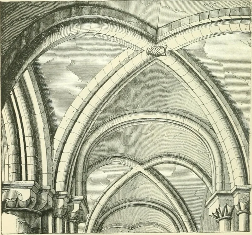 An illustration from An introduction to the study of Gothic architecture, 1900, leaf 103