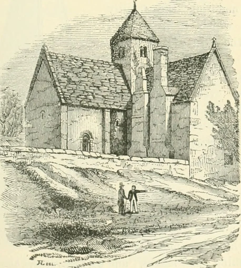 An illustration from An introduction to the study of Gothic architecture, 1900, leaf 104