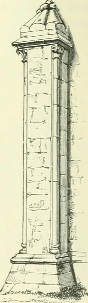 An illustration from An introduction to the study of Gothic architecture, 1900, leaf 107