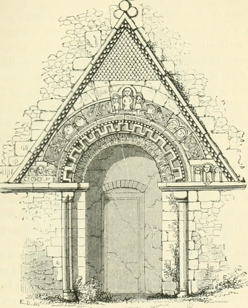 An illustration from An introduction to the study of Gothic architecture, 1900, leaf 108