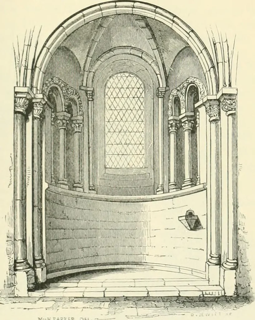 An illustration from An introduction to the study of Gothic architecture, 1900, leaf 110