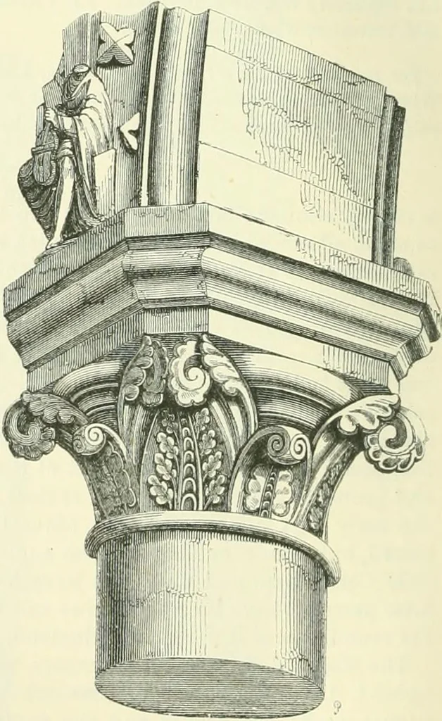 An illustration from An introduction to the study of Gothic architecture, 1900, leaf 119