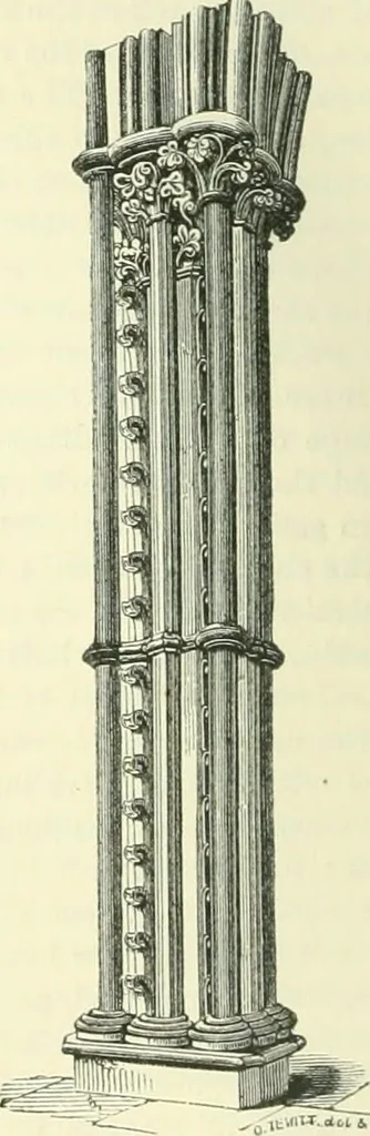 An illustration from An introduction to the study of Gothic architecture, 1900, leaf 127