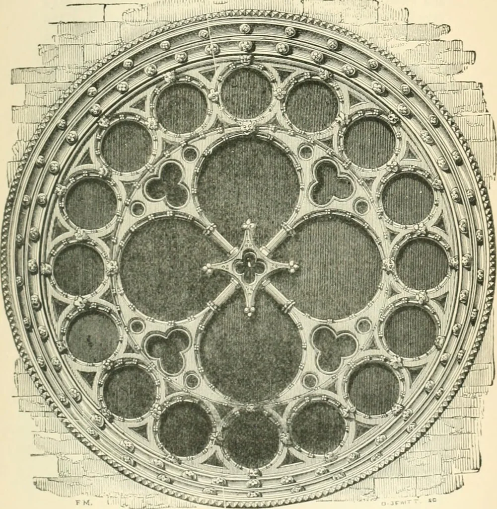 An illustration from An introduction to the study of Gothic architecture, 1900, leaf 128