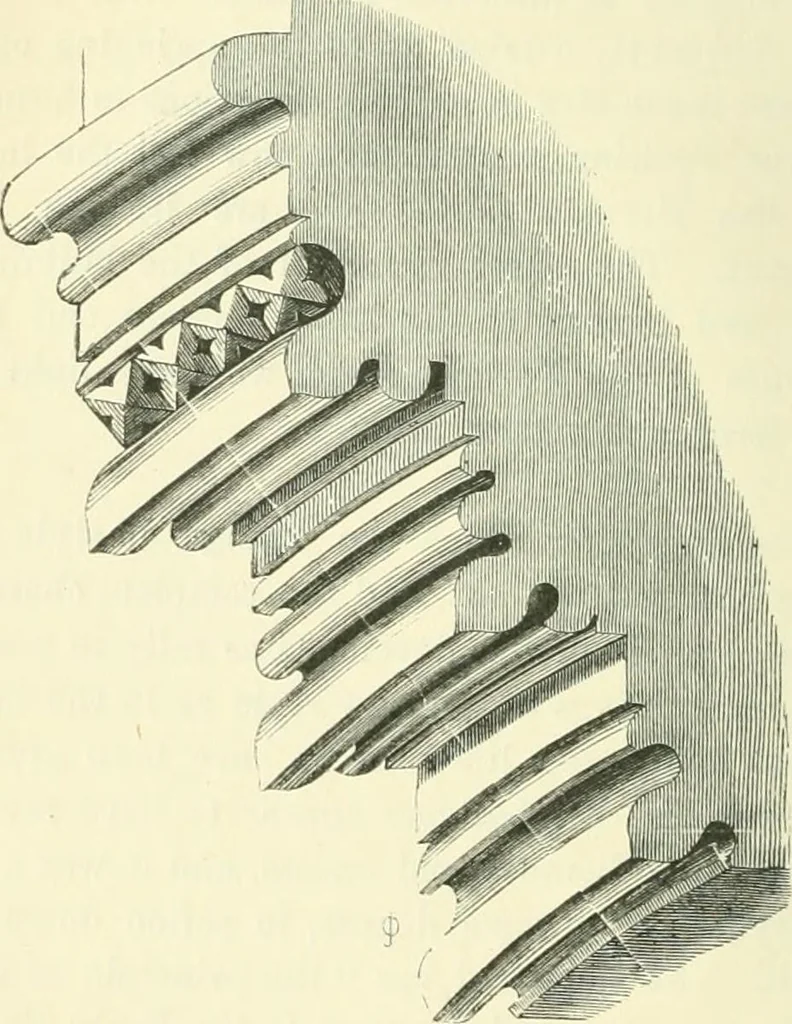 An illustration from An introduction to the study of Gothic architecture, 1900, leaf 139