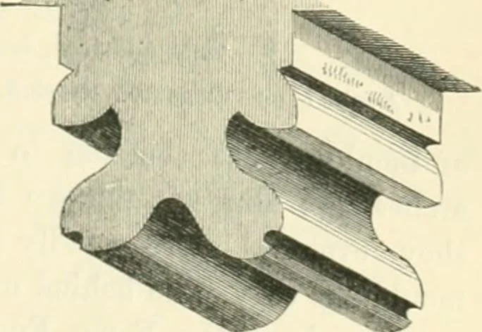 An illustration from An introduction to the study of Gothic architecture, 1900, leaf 140