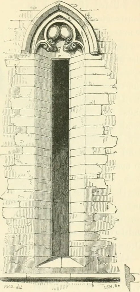 An illustration from An introduction to the study of Gothic architecture, 1900, leaf 152