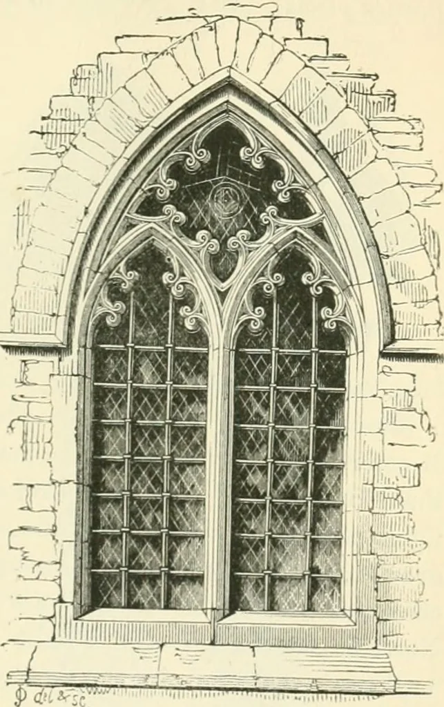 An illustration from An introduction to the study of Gothic architecture, 1900, leaf 154