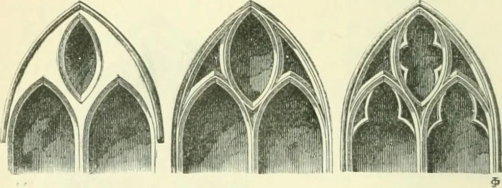 An illustration from An introduction to the study of Gothic architecture, 1900, leaf 155