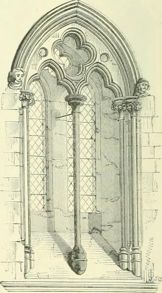 An illustration from An introduction to the study of Gothic architecture, 1900, leaf 159