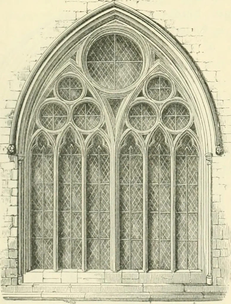 An illustration from An introduction to the study of Gothic architecture, 1900, leaf 160