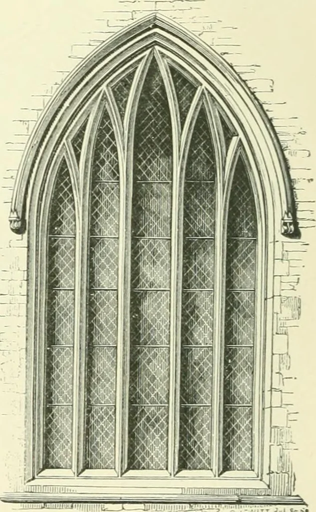 An illustration from An introduction to the study of Gothic architecture, 1900, leaf 161