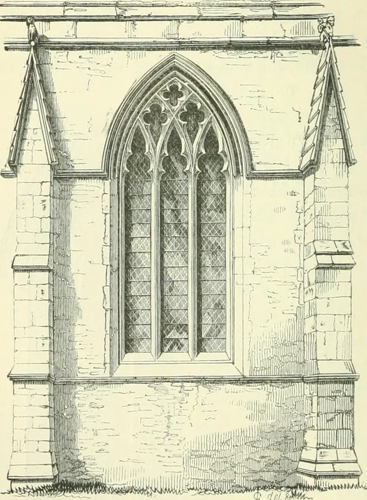 An illustration from An introduction to the study of Gothic architecture, 1900, leaf 163