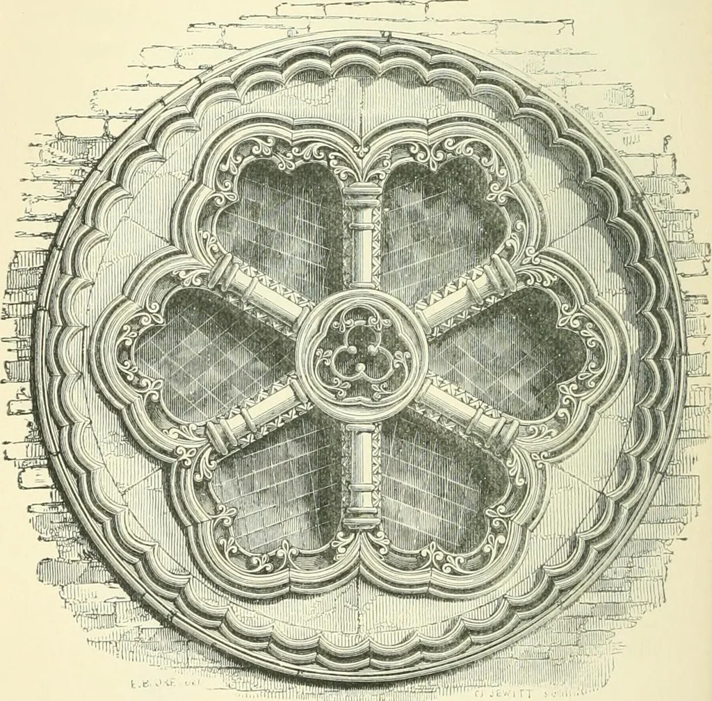 An illustration from An introduction to the study of Gothic architecture, 1900, leaf 165