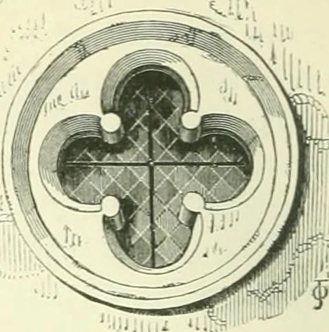 An illustration from An introduction to the study of Gothic architecture, 1900, leaf 167