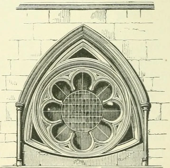 An illustration from An introduction to the study of Gothic architecture, 1900, leaf 167
