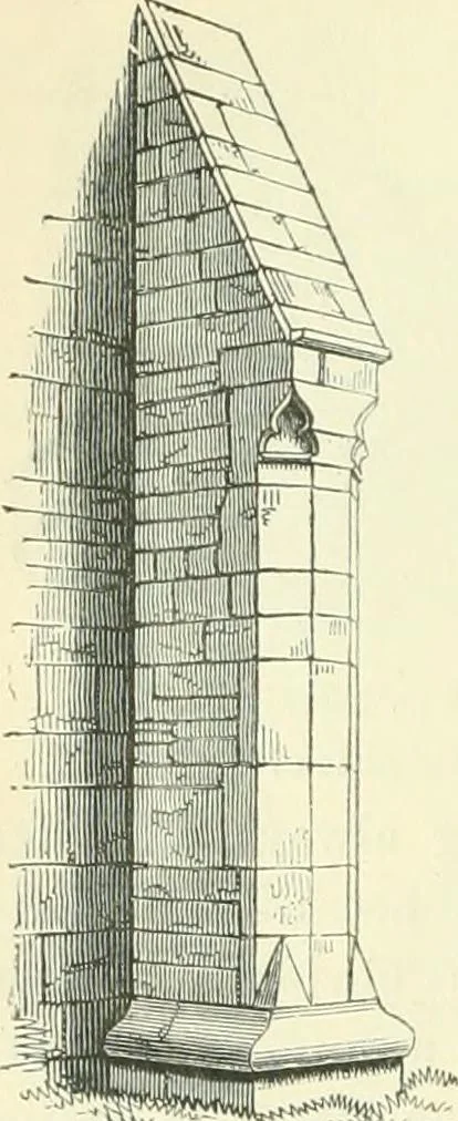 An illustration from An introduction to the study of Gothic architecture, 1900, leaf 177