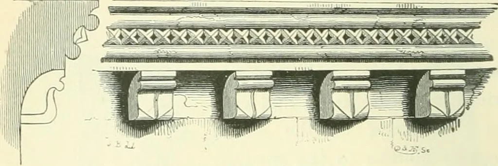 An illustration from An introduction to the study of Gothic architecture, 1900, leaf 179