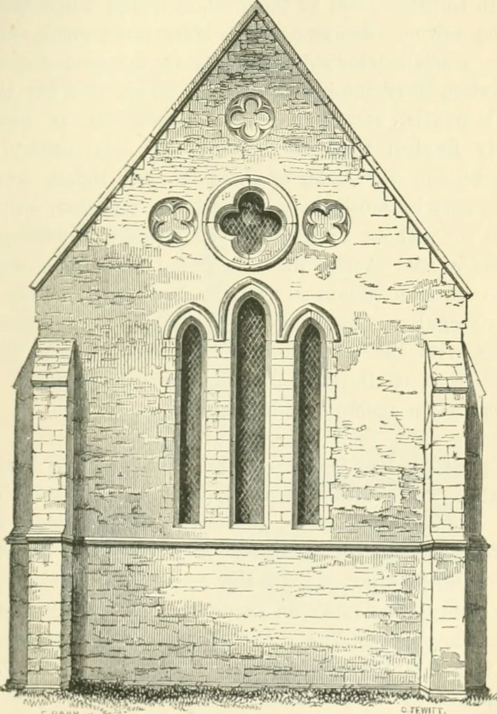 An illustration from An introduction to the study of Gothic architecture, 1900, leaf 180