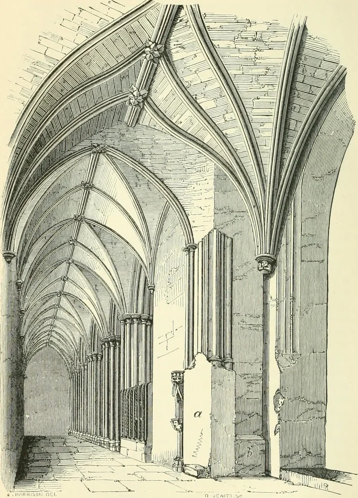 An illustration from An introduction to the study of Gothic architecture, 1900, leaf 187