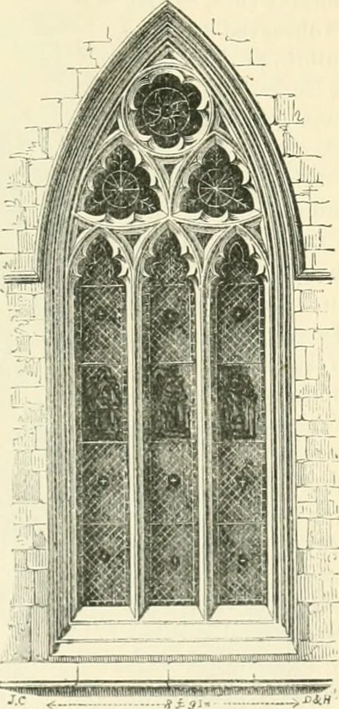 An illustration from An introduction to the study of Gothic architecture, 1900, leaf 192