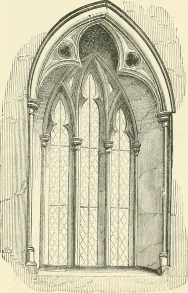 An illustration from An introduction to the study of Gothic architecture, 1900, leaf 194