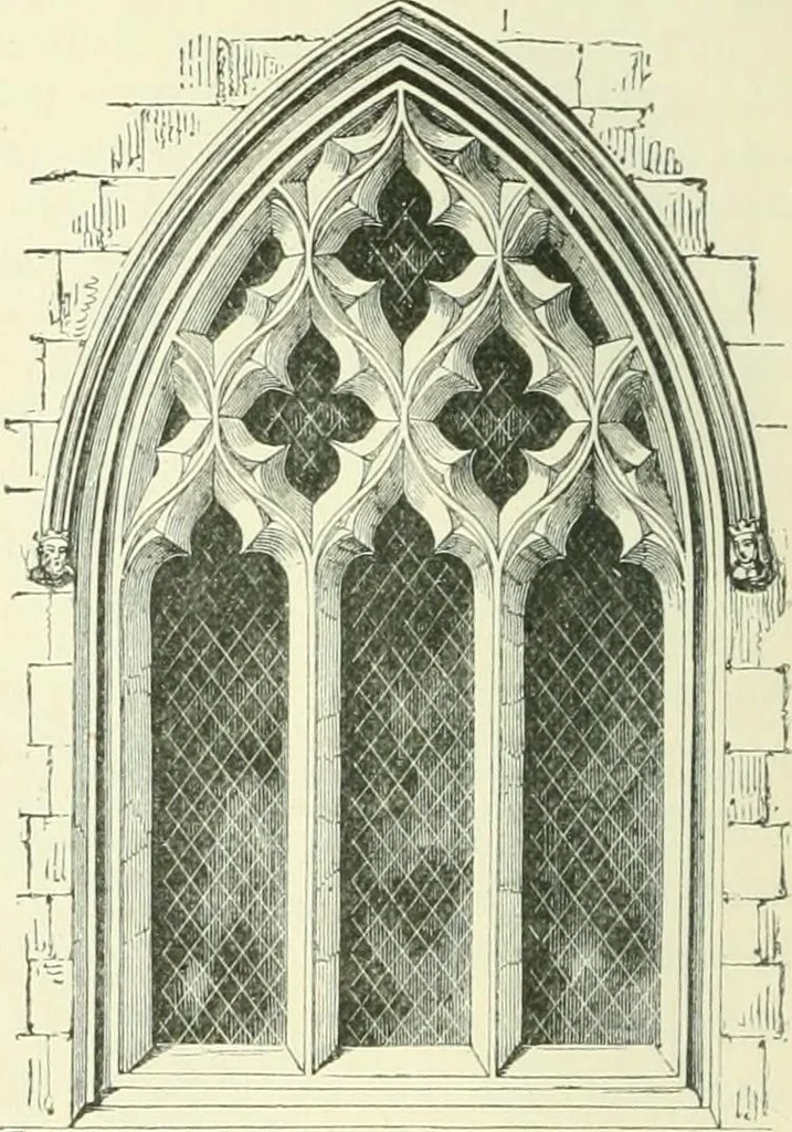 An illustration from An introduction to the study of Gothic architecture, 1900, leaf 195
