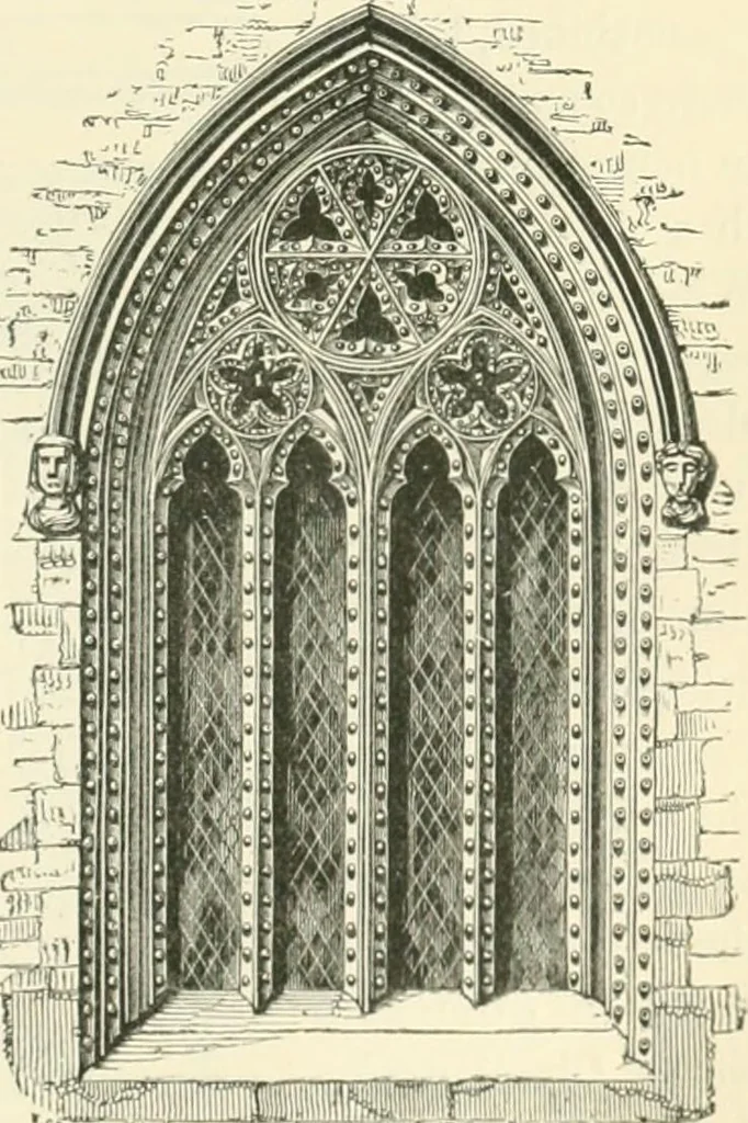 An illustration from An introduction to the study of Gothic architecture, 1900, leaf 196