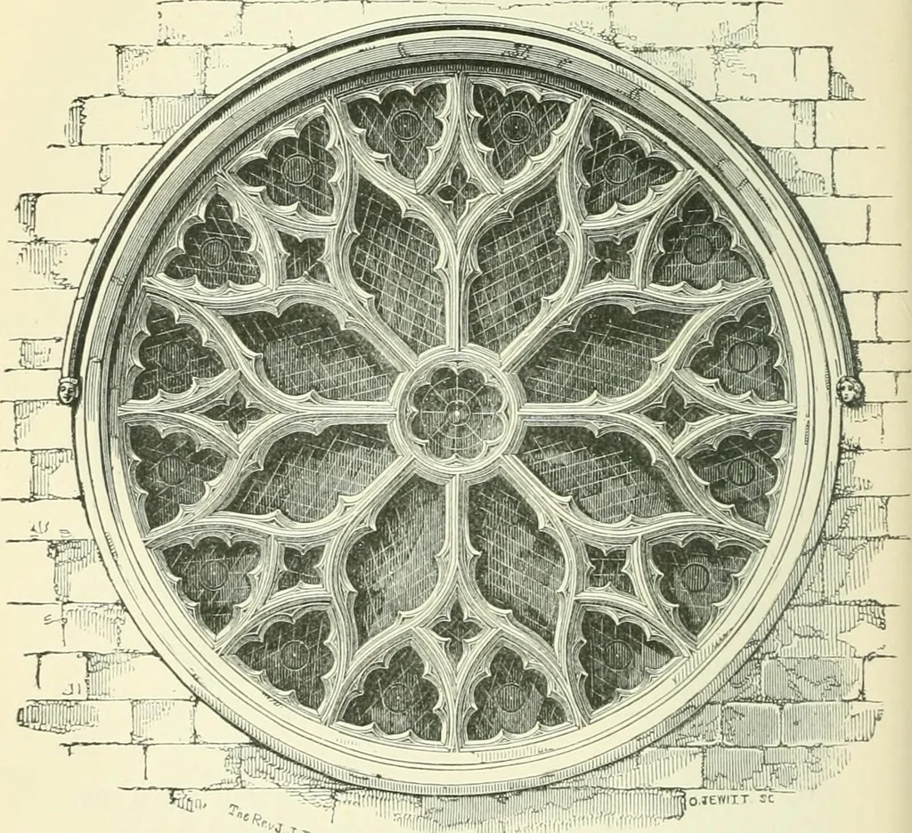 An illustration from An introduction to the study of Gothic architecture, 1900, leaf 201