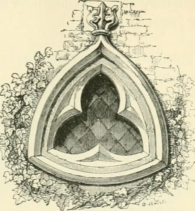 An illustration from An introduction to the study of Gothic architecture, 1900, leaf 202