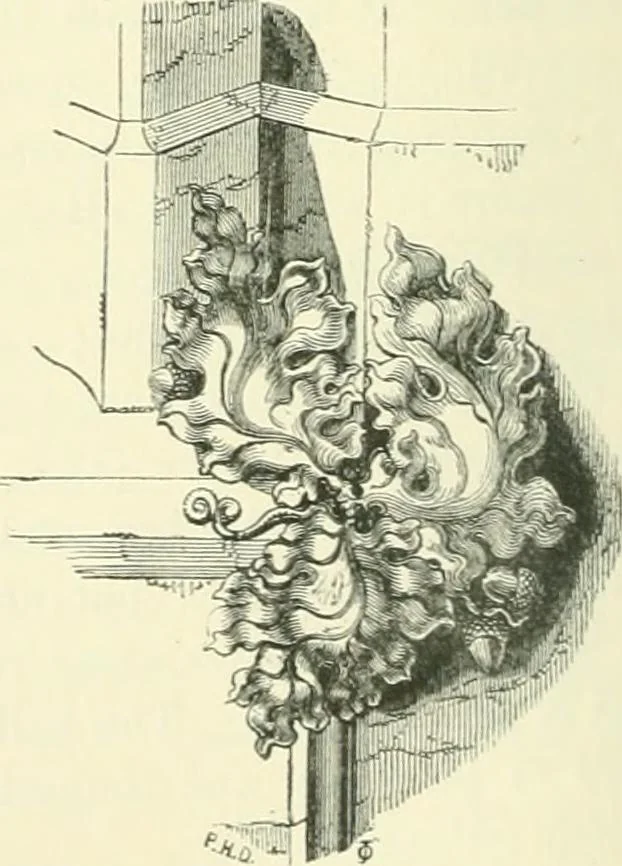 An illustration from An introduction to the study of Gothic architecture, 1900, leaf 205