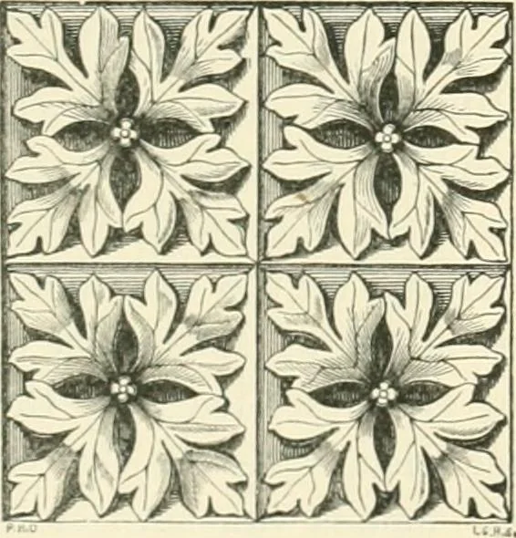 An illustration from An introduction to the study of Gothic architecture, 1900, leaf 206