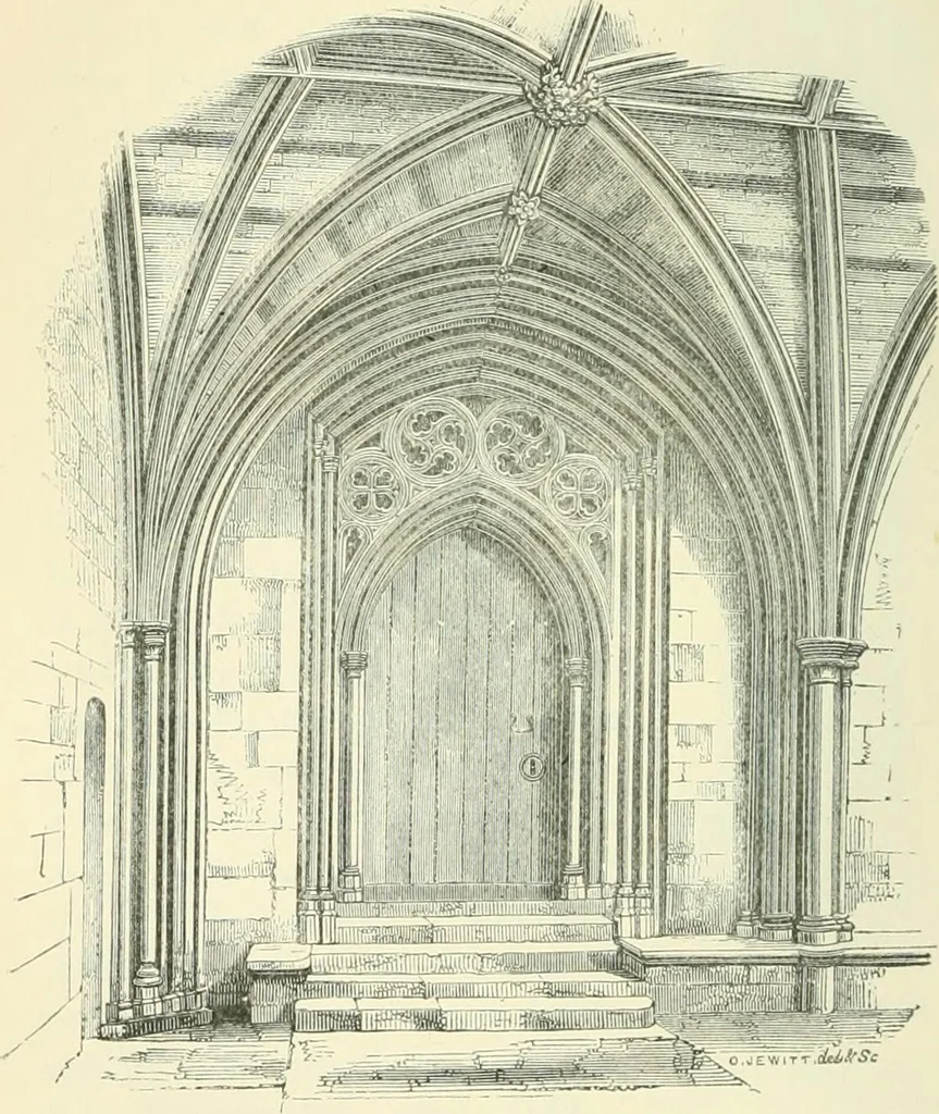 An illustration from An introduction to the study of Gothic architecture, 1900, leaf 209
