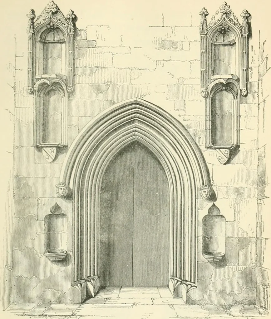 An illustration from An introduction to the study of Gothic architecture, 1900, leaf 212