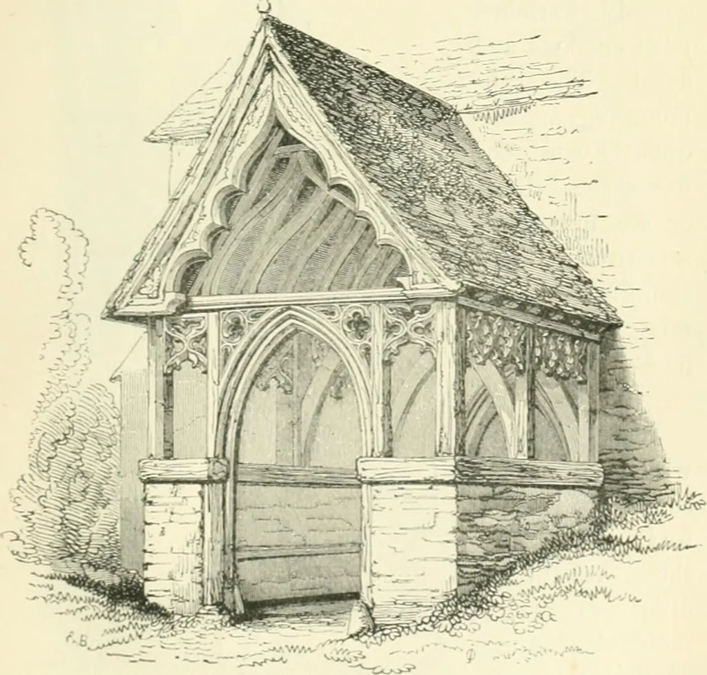An illustration from An introduction to the study of Gothic architecture, 1900, leaf 214