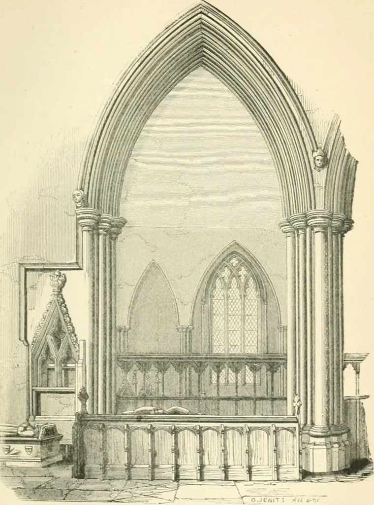 An illustration from An introduction to the study of Gothic architecture, 1900, leaf 216